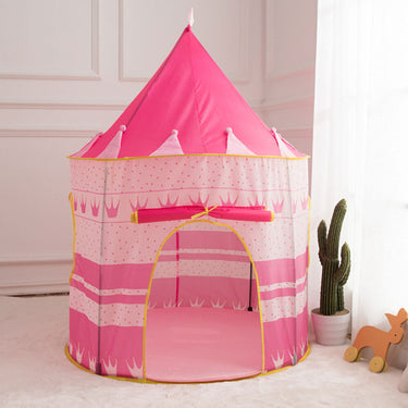 Portable Cubby Tent House For Kids - Pink